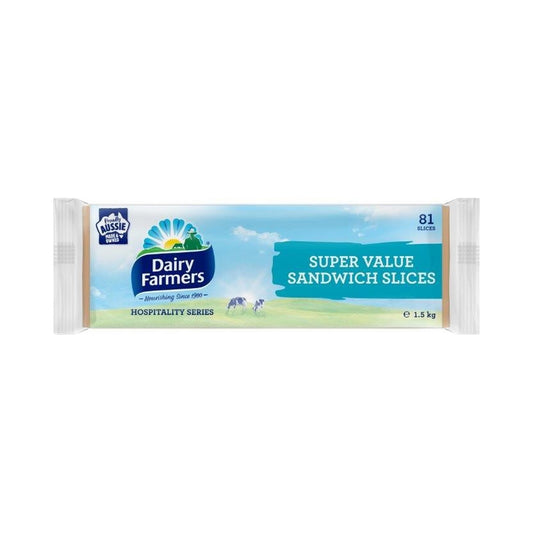 Dairy Farmers DF Tasty Cheese Slices 1.5kg (8)