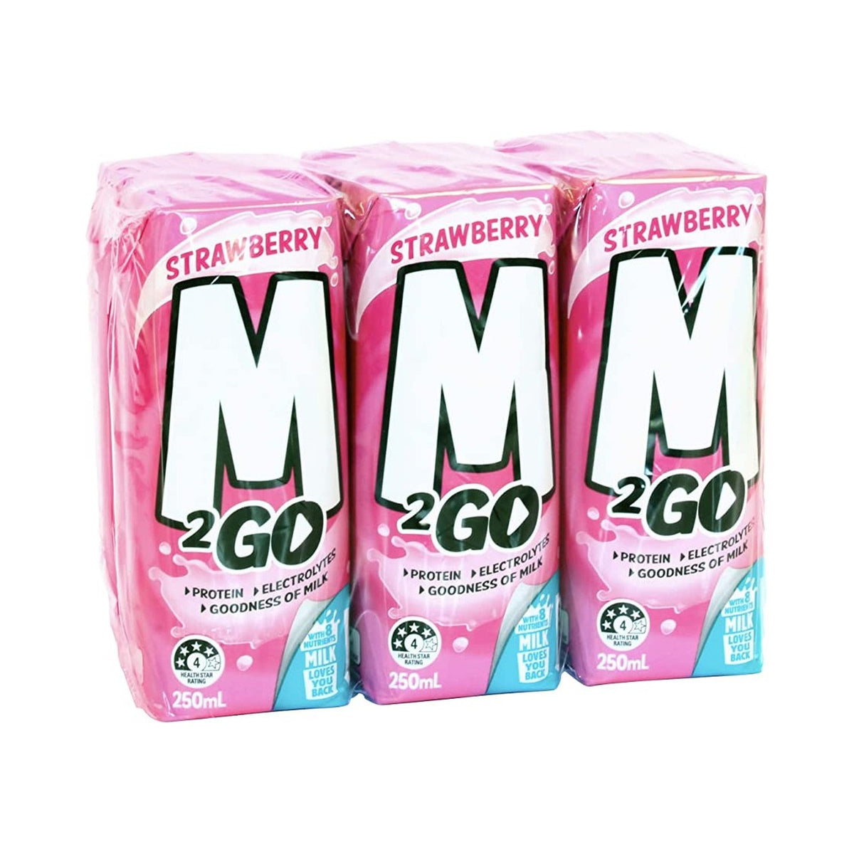 M2GO M2GO Strawberry UHT 6x250ml (4)